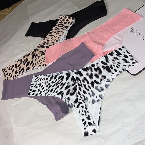 5 pk No Show THONG Victoria's Secret Panties Underwear XL - Picture 11 of 14